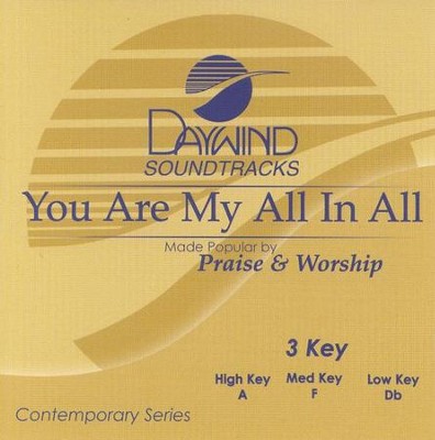 You Are My All In All, Accompaniment CD   - 