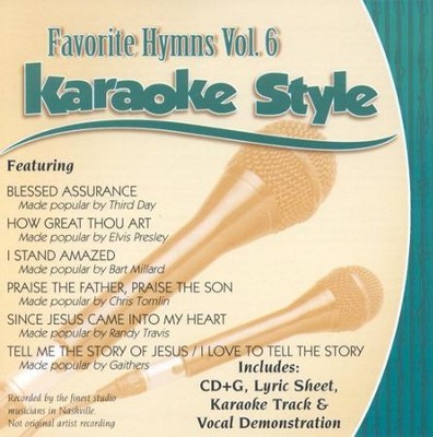 Favorite Hymns, Volume 6, Karaoke Style CD   - 