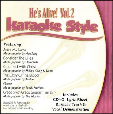 He's Alive, Volume 2, Karaoke Style CD   - 