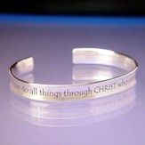 I Can Do All Things--Sterling Cuff Bracelet