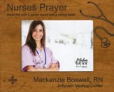 Personalized, Photo Frame, Nurse Prayer, 5x7, Cherry
