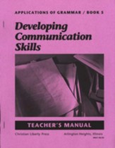Applications of Grammar 5 Teacher's Manual, Grade 11