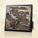 Moments of Faith Sculpture Plaque, Soar on Wings of Eagles