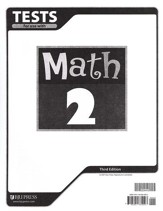 BJU Press Math Grade 2 Tests, Third Edition