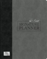 John C. Maxwell Signature Planner--soft leather-look, gray/black