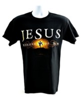 Because of Him Shirt, Black, Large