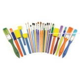 Starter Brush Assortment, Assorted Colors & Sizes, 25 Brushes