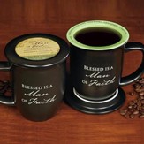Blessed is a Man of Faith Mug and Coaster