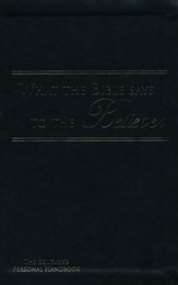 What the Bible Says to the Believer - Imitation Leather, Black