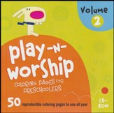 Play-n-Worship Coloring Pages for Preschoolers, Volume 2 on CD-ROM