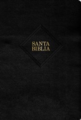 Biblia RVR 1960 letra gde. tam. manual, negro, piel fabricada con indice (Hand Size Giant Print Bible, Black Indexed)