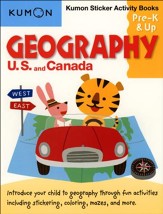 Geography: U.S. and Canada Sticker Activity Book, Grades Pre-K & Up