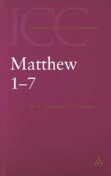 Matthew 1-7: International Critical Commentary