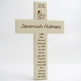 Personalized, Little One, Small Cross, Cream