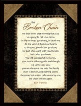 Broken Chain Framed Plaque, Gift Boxed