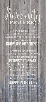 Serenity Prayer Wood Plaque