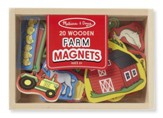 Wooden Farm Magnets