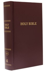 KJV Pew Bible, Hardcover, Burgundy