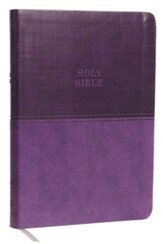 KJV, Value Thinline Bible, Large Print, Imitation Leather, Purple, Red Letter Edition