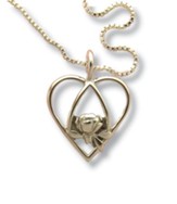 The Memorial Tear, Sterling Silver Open Heart Pendant