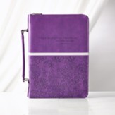 I Know the Plans Bible Cover, Purple, Medium