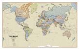 World Boardroom Laminated Wall Map 38 X 48