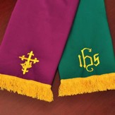 Bookmark with IHS , Purple & Green