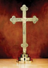 Budded Cross Filigree Altar Cross