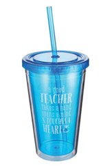 A Good Teacher Tumbler with Straw