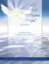One Lord (Ephesians 4:5-6) Baptism Certificates, 6
