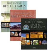 Rose Book of Bible Maps, Charts, & Time Lines Set - Volumes 1-3