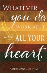 Whatever You Do (Colossians 3:23, NIV) Bulletins, 100