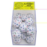 30-Sided Alphabet Dice, Lower Case Letters, Box of 20