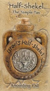 Anointing Oil Flask with Hebrew Coin Design