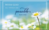 With God All Things Are Possible Magnet