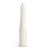 White Conical Candle, 3 x 14