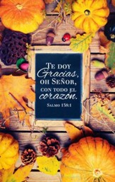 Te Doy Gracias, Salmo 138:1, 100 Boletines  (I Give You Thanks, Psalm 138:1, 100 Bulletins)