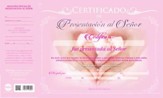 Certificado de presentacion, Rosado 20 pack (Dedication Certificate, Pink)