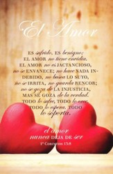 El Amor, 1 Corintios 13:4-8, 100 Boletines  (Love, 1 Corinthians 13:4-8, 100 Bulletins)