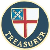Treasurer Pin, Episcopal