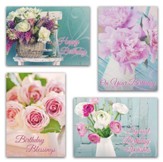 Fragrant Bouquets (NIV) Box of 12 Birthday Cards