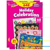 Holiday Celebration Sparkle Stickers - pack of 2