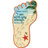 I Am With You Always Footprint Bookmark