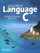 Abeka God's Gift of Language C Writing & Grammar Work-text,  Third Edition