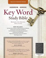 ESV Key Word Study Bible, Genuine Leather, Black, Thumb-Indexed