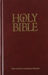 NRSV Pew Bible, Burgundy (American Bible Society)  - Slightly Imperfect