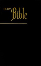 KJV Pew Bible, Paper Over Board,  Black