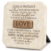 Love Plaque, Bronze Bar