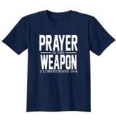 Prayer Is The Weapon, Shirt, Navy, 3X-Large