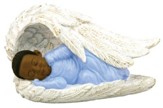 Baby Boy in Angel Wings Figurine